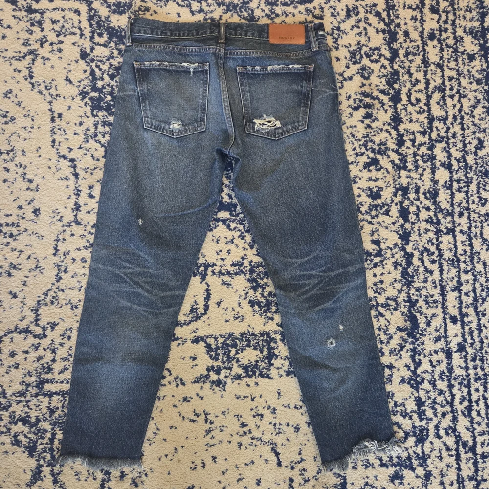 Moussy Dark Blue Ankle Jeans - Picture 6 of 9